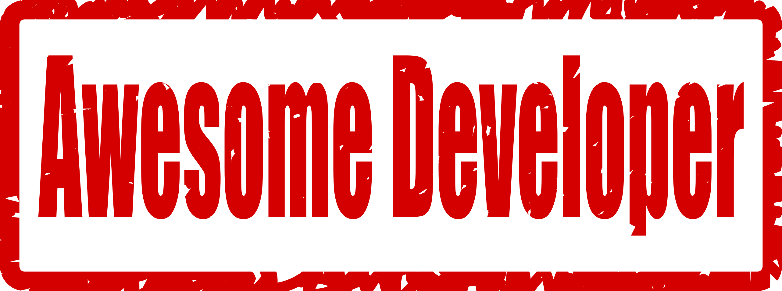 awesome developer stamp